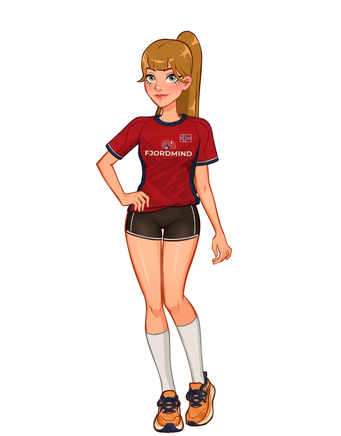 Olympic football look — Norway alternate